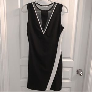 Explosion Elegant Black and White Dress